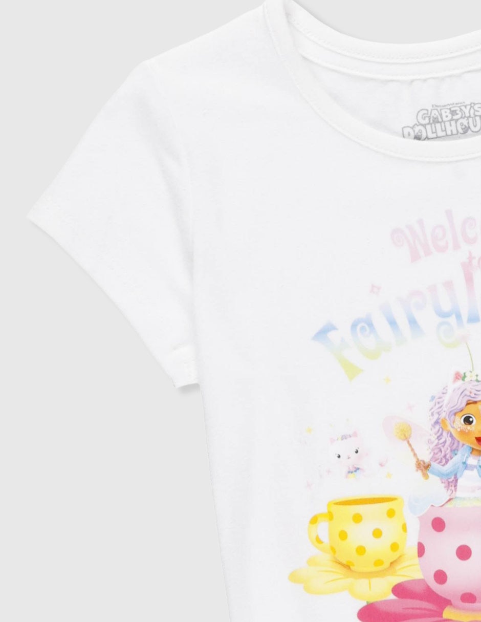 Playera gabby's dollhouse gabby's dollhouse gabbys manga regular infantil niña