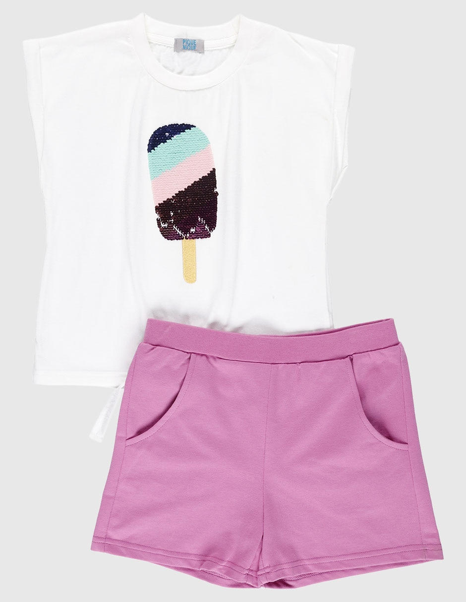 Conjunto casual piquenique x infantil niña