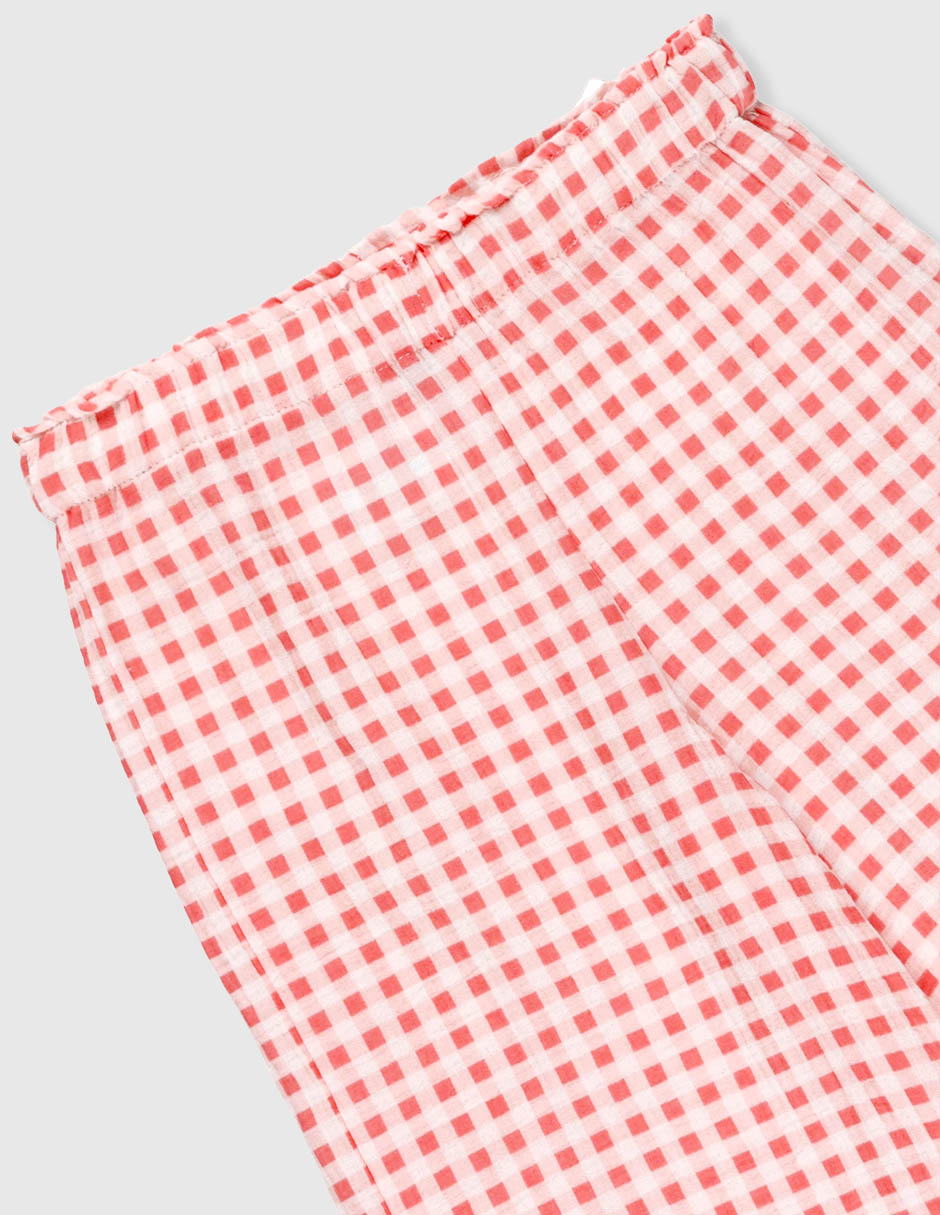Conjunto casual piquenique x y acrílico infantil niña