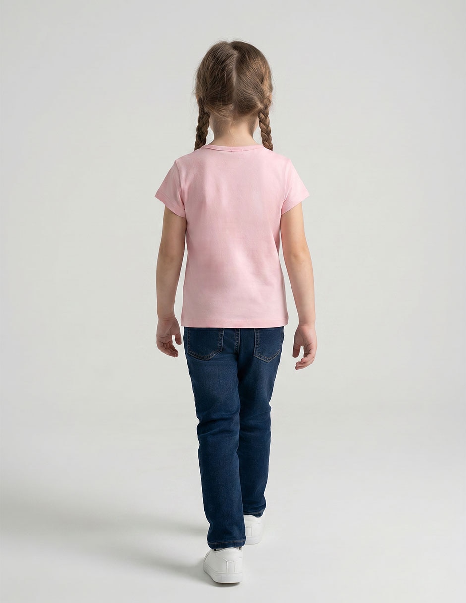 Playera disney disney jessie manga regular infantil niña