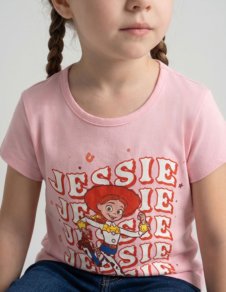 Playera disney disney jessie manga regular infantil niña