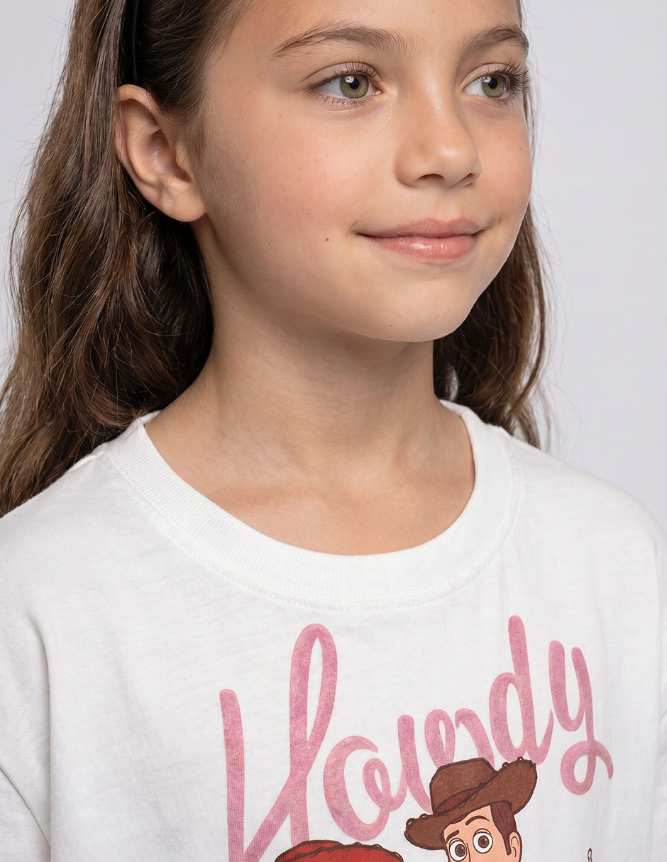 Playera disney disney jessie manga regular infantil niña