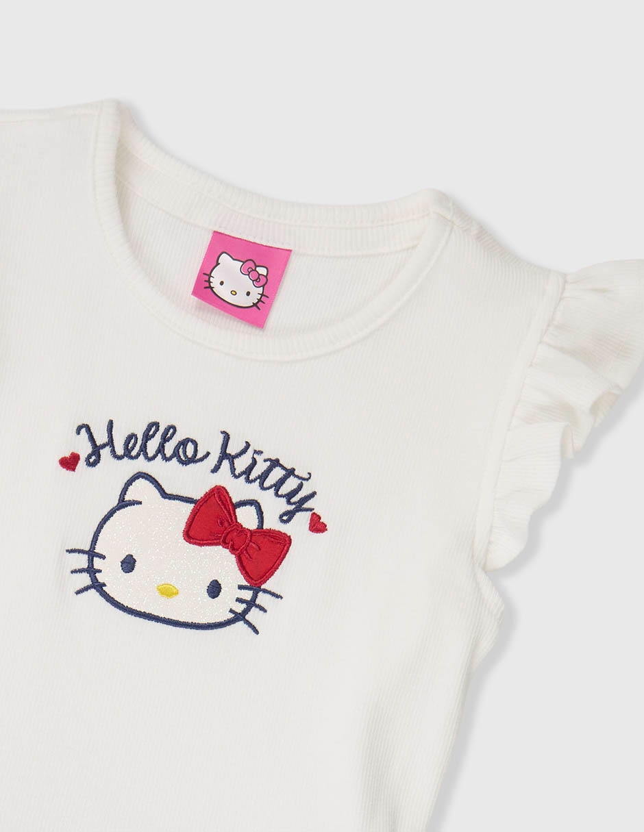 Vestido Hello Kitty Hello Kitty Manga Regular Para Infantil Niña