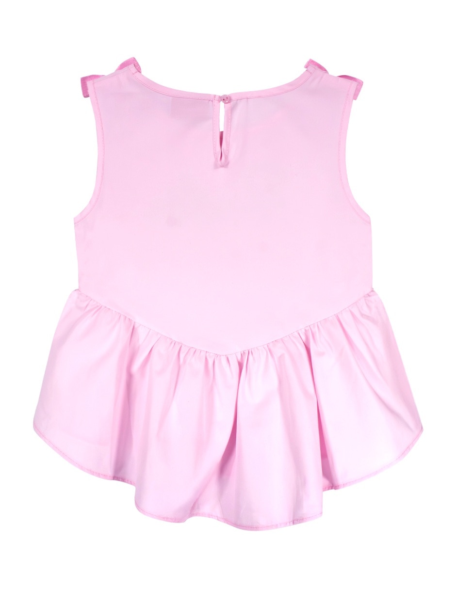 Playera sin mangas para niña 4