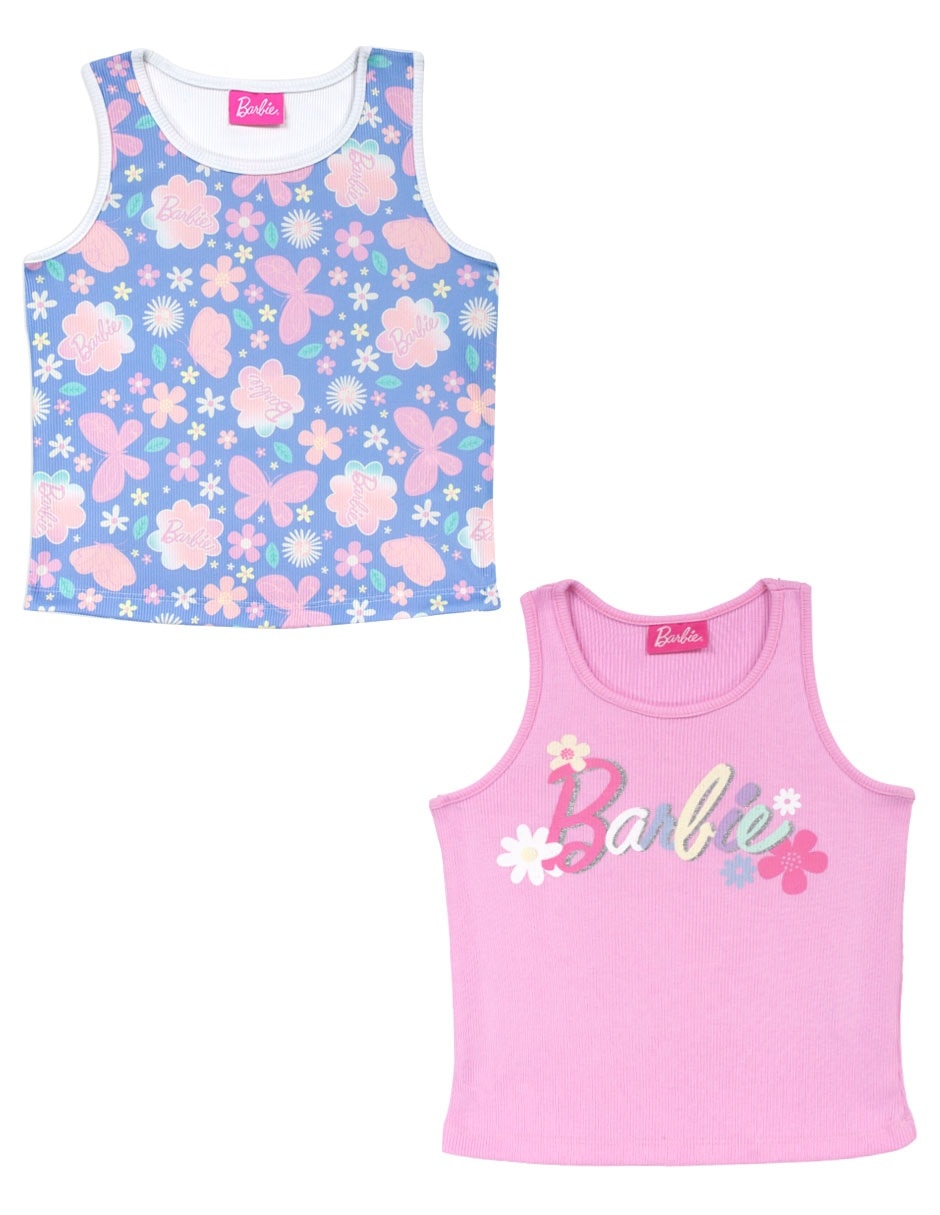 Set playera Barbie sin maga para niña