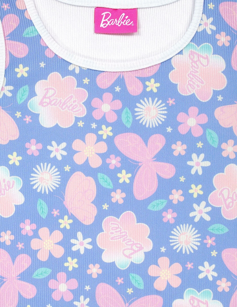 Set playera Barbie sin maga para niña