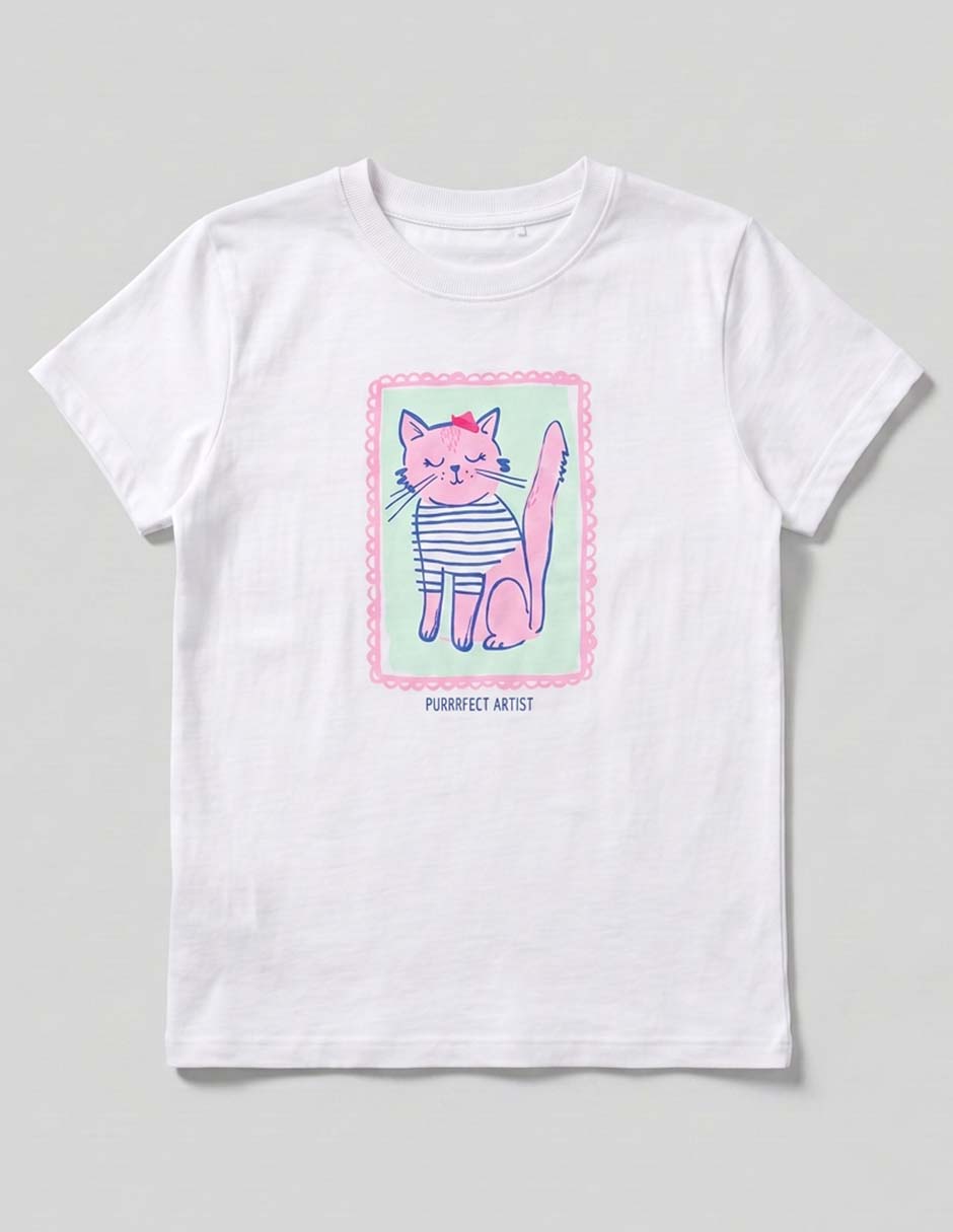 Playera manga corta para niña 4