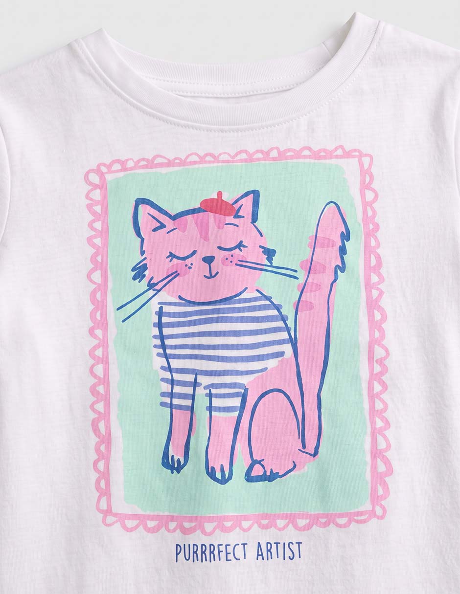 Playera manga corta para niña 2