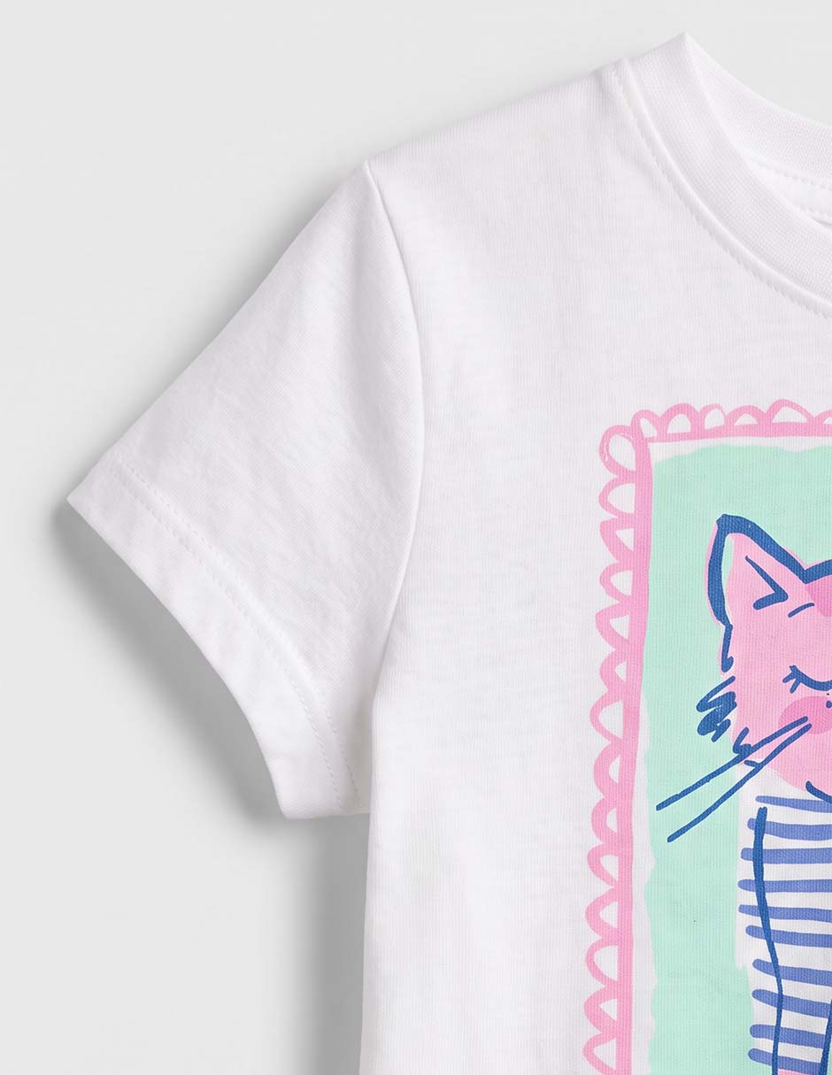 Playera manga corta para niña 6