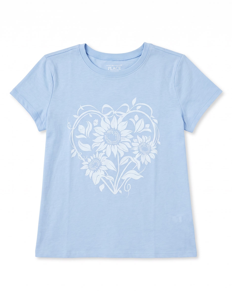 Playera manga corta para niña Playera manga corta para niña