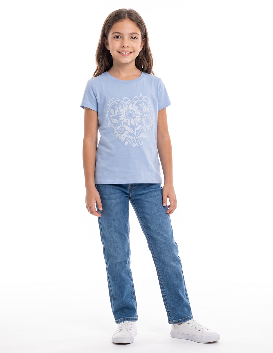 Playera manga corta para niña 5
