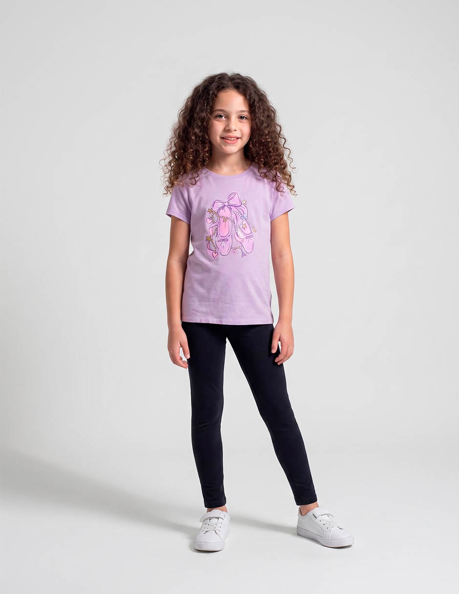 Playera manga corta para niña Playera manga corta para niña