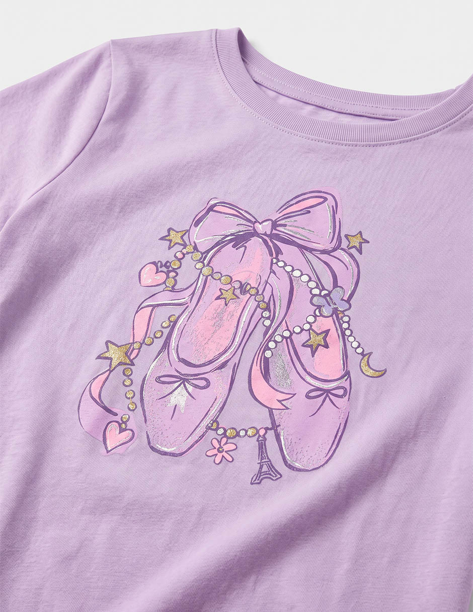 Playera manga corta para niña 5