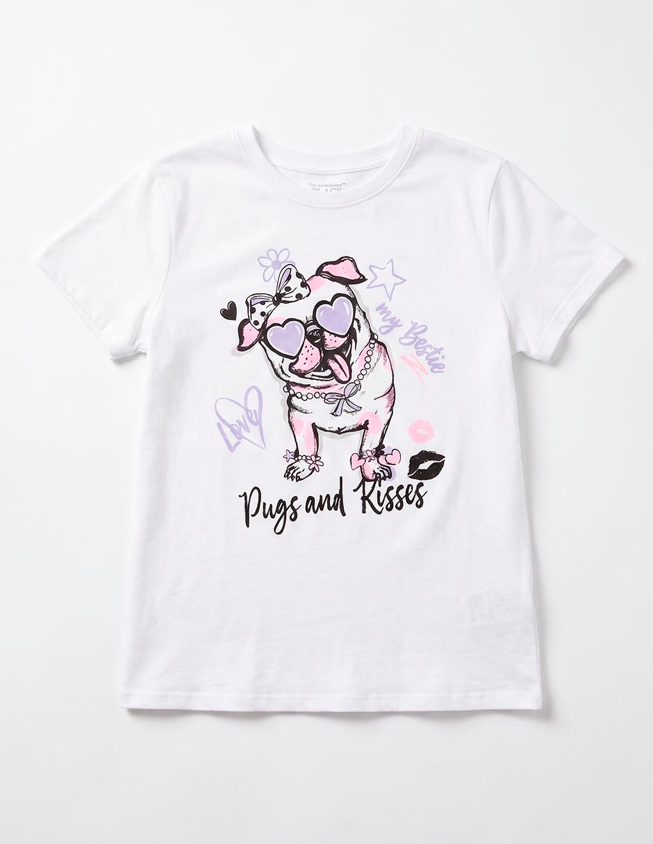Playera manga corta para niña