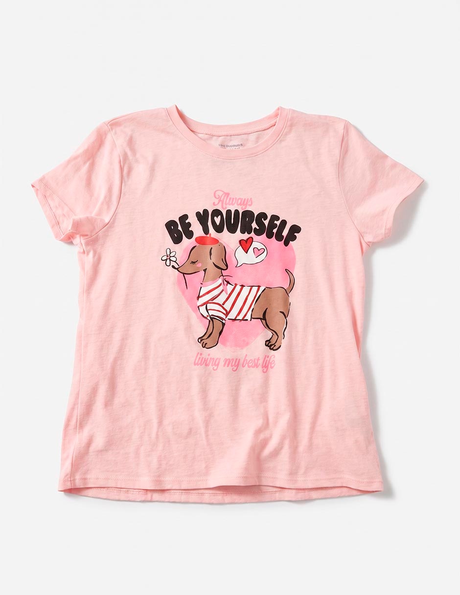 Playera manga corta para niña Playera manga corta para niña
