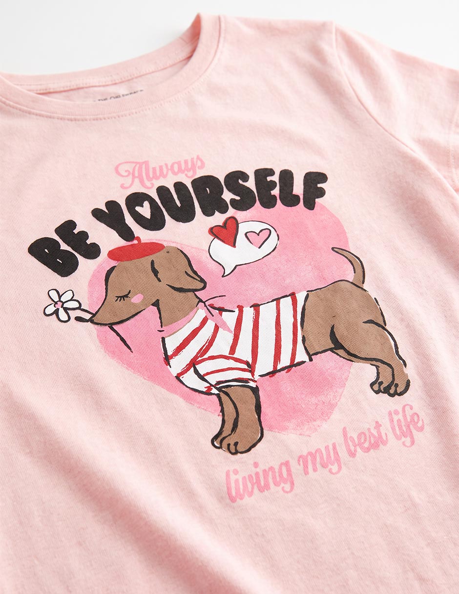 Playera manga corta para niña 4