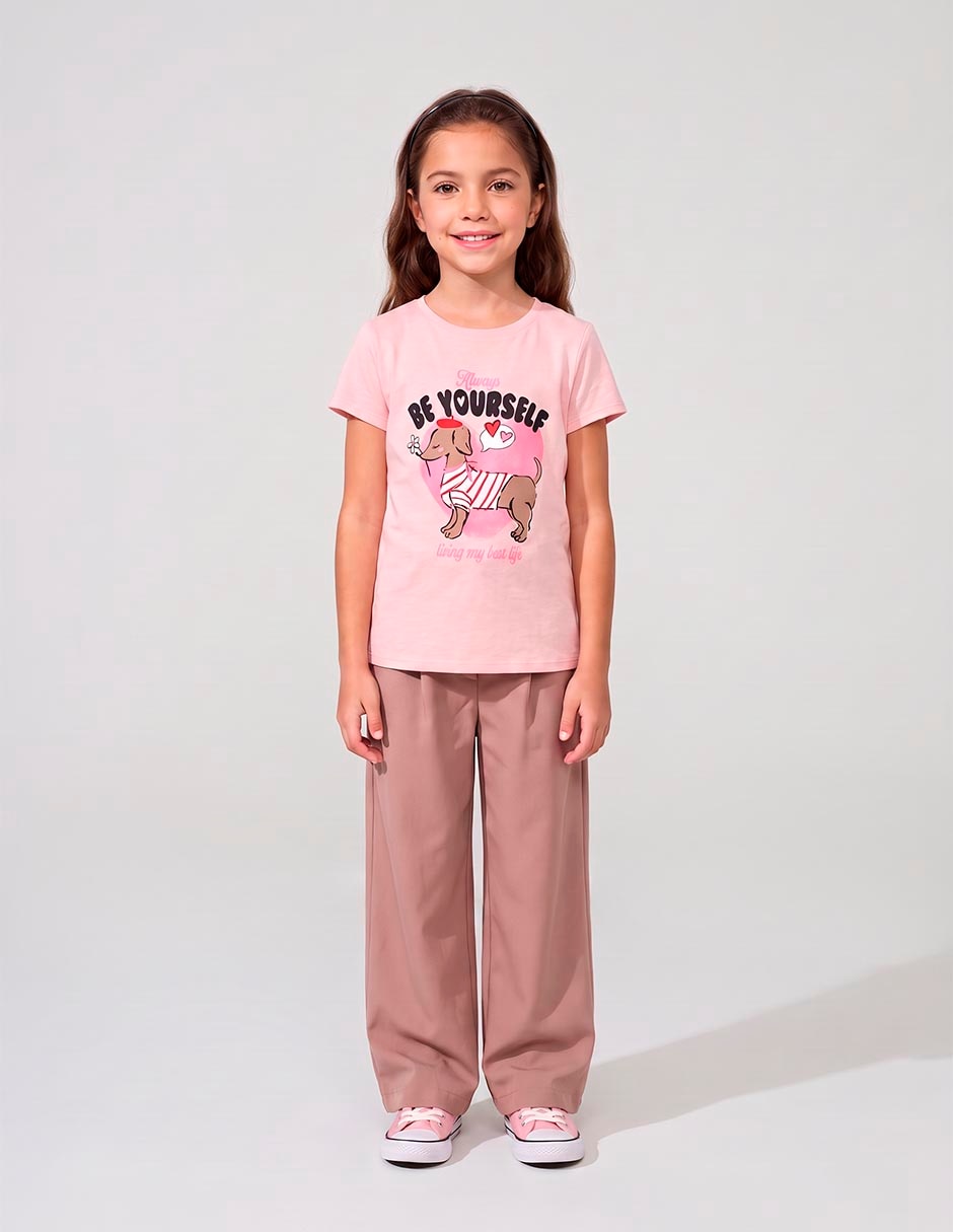 Playera manga corta para niña 3