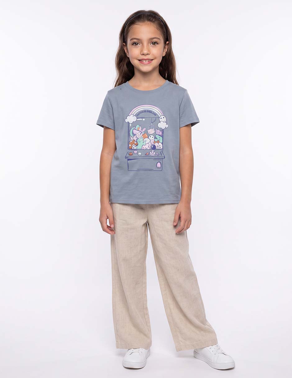 Playera manga corta para niña Playera manga corta para niña