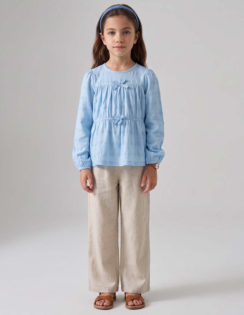 Blusa piquenique para niña