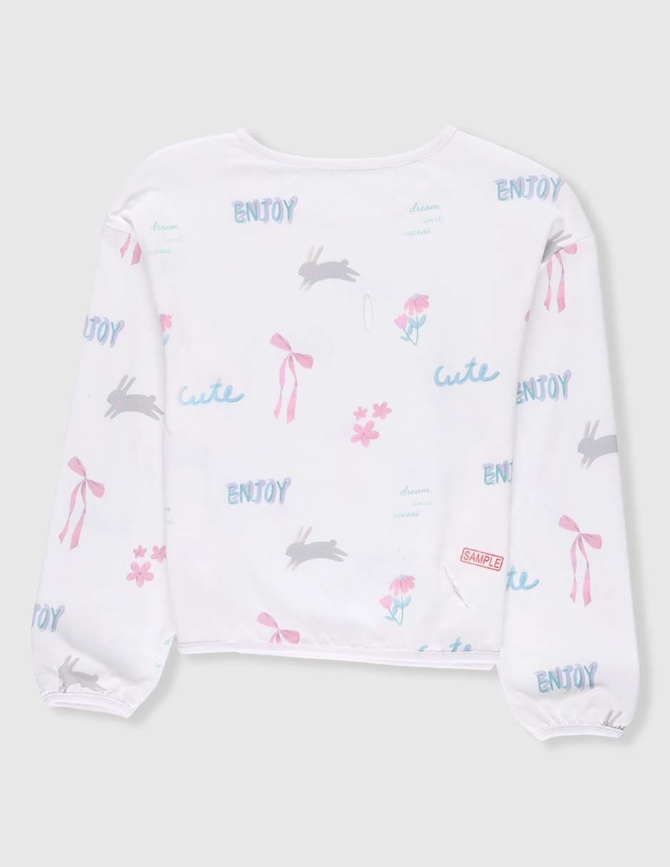 Playera manga larga para niña 4