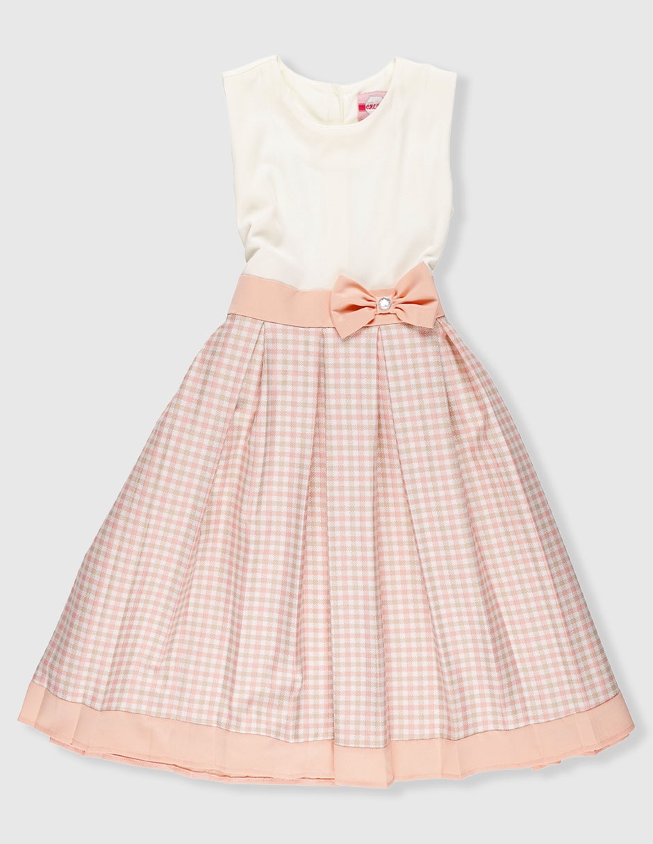 Vestido casual sin manga para niña