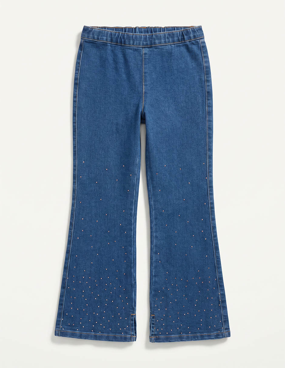 Jeans campana lavado medio para niña Jeans campana lavado medio para niña