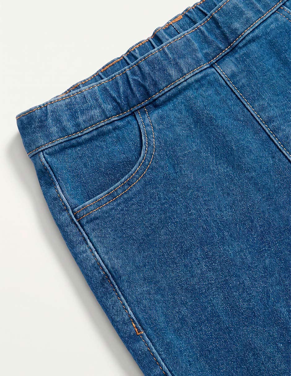 Jeans campana lavado medio para niña 4