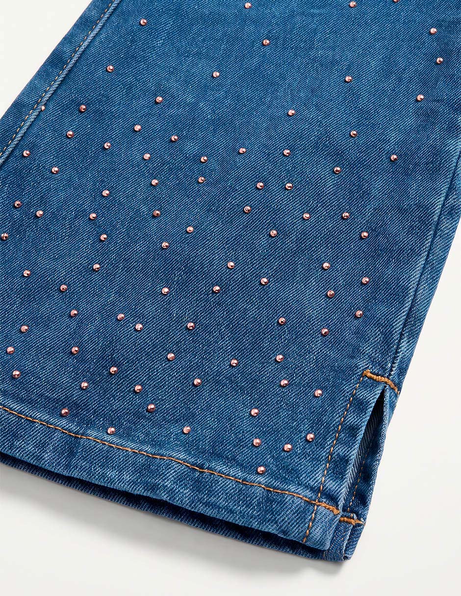 Jeans campana lavado medio para niña 3