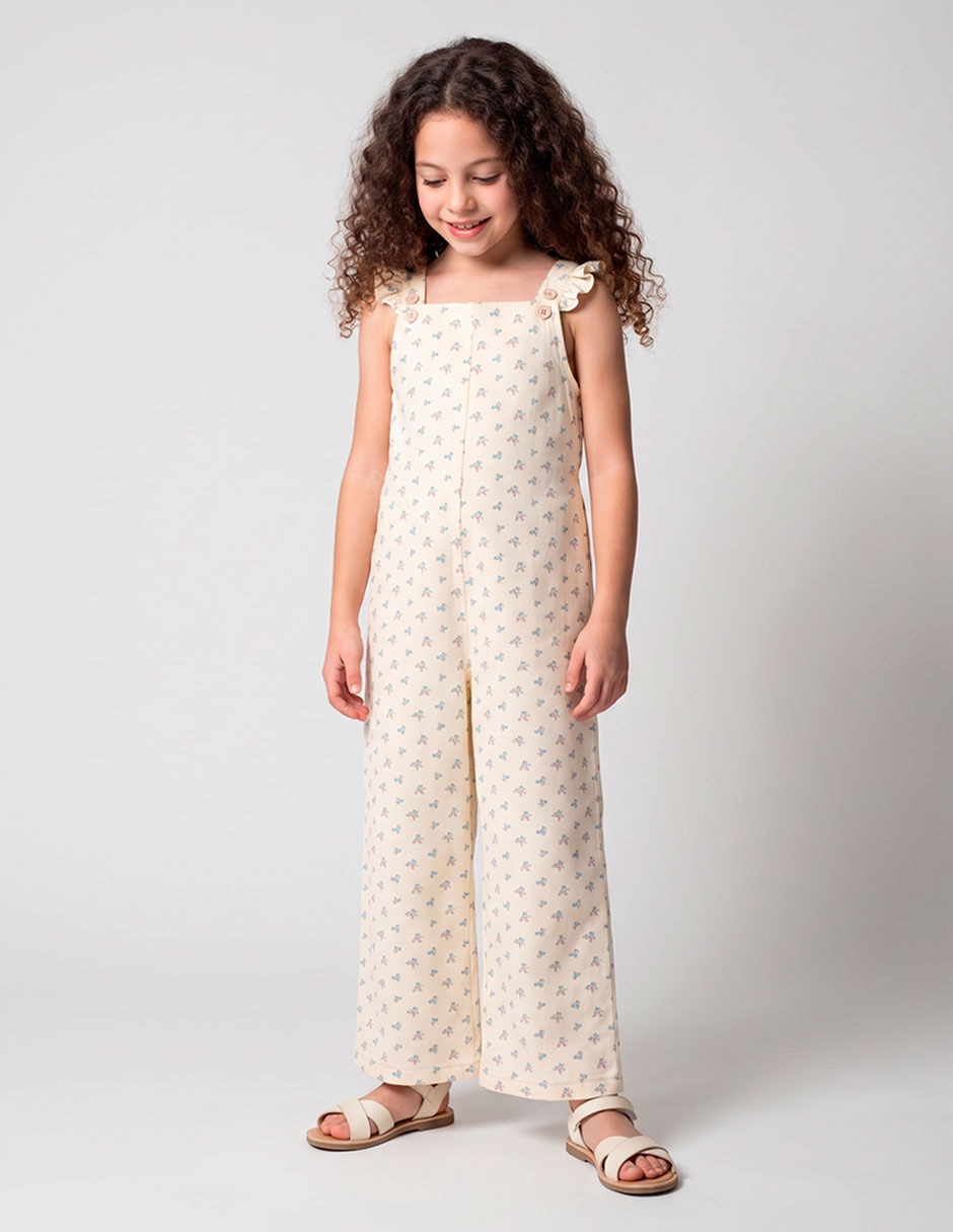 Jumpsuit de algodón para niña Jumpsuit de algodón para niña