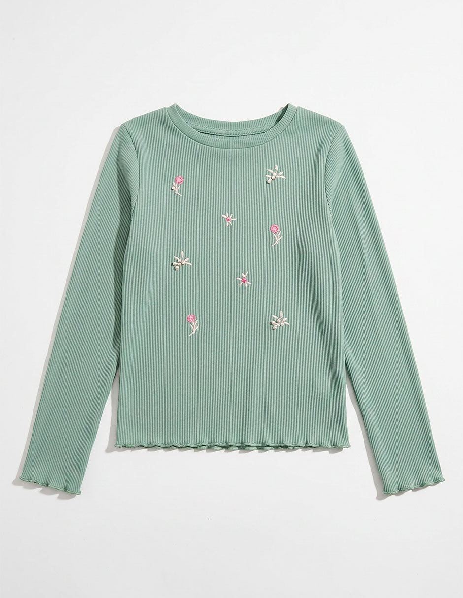 Playera manga larga para niña 4