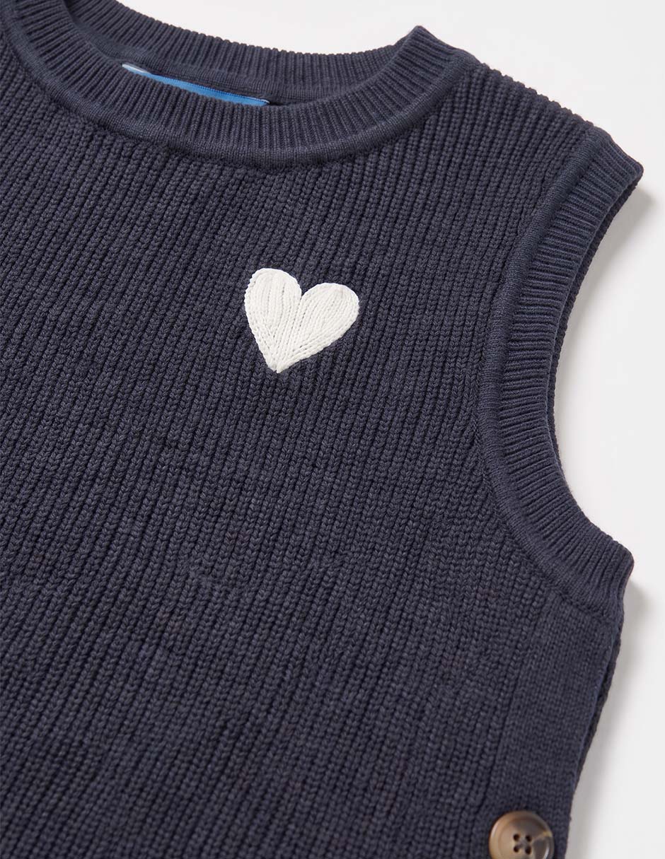 Chaleco tejido para niña 4