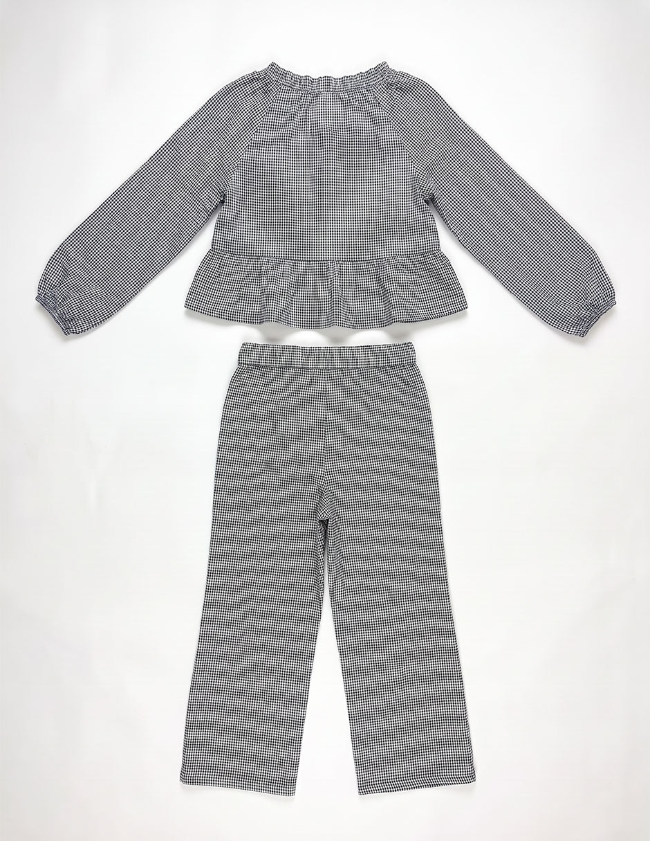 Conjunto de vestir de algodón para niña 2 piezas 3