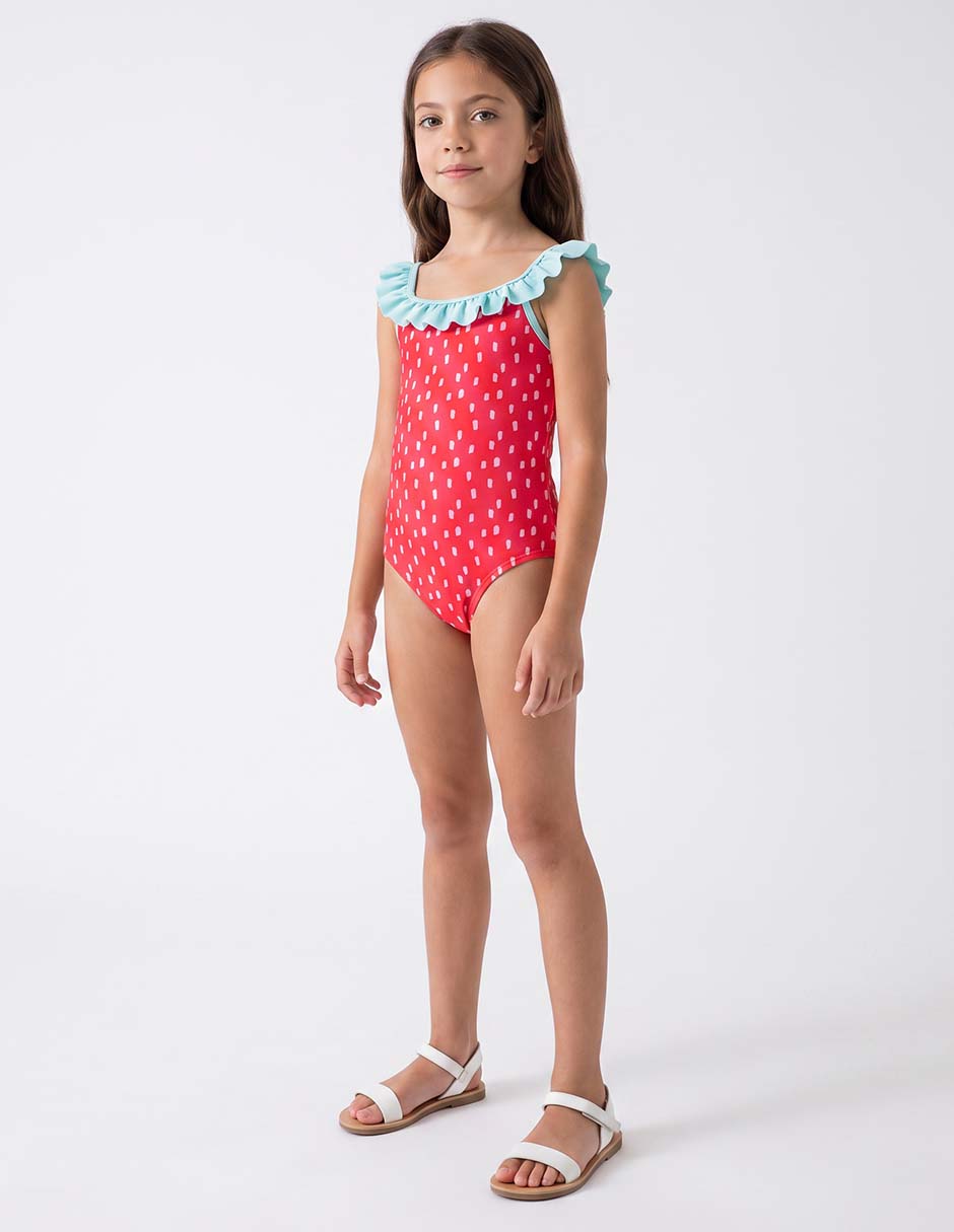 Traje de baño completo para niña Traje de baño completo para niña