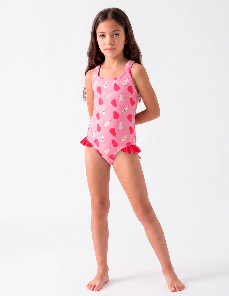 Traje de baño completo para niña Traje de baño completo para niña