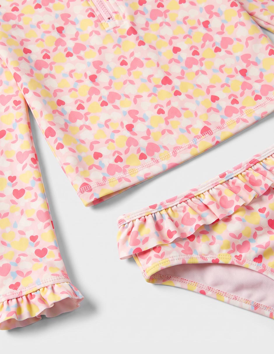 Traje de baño bikini piquenique para niña