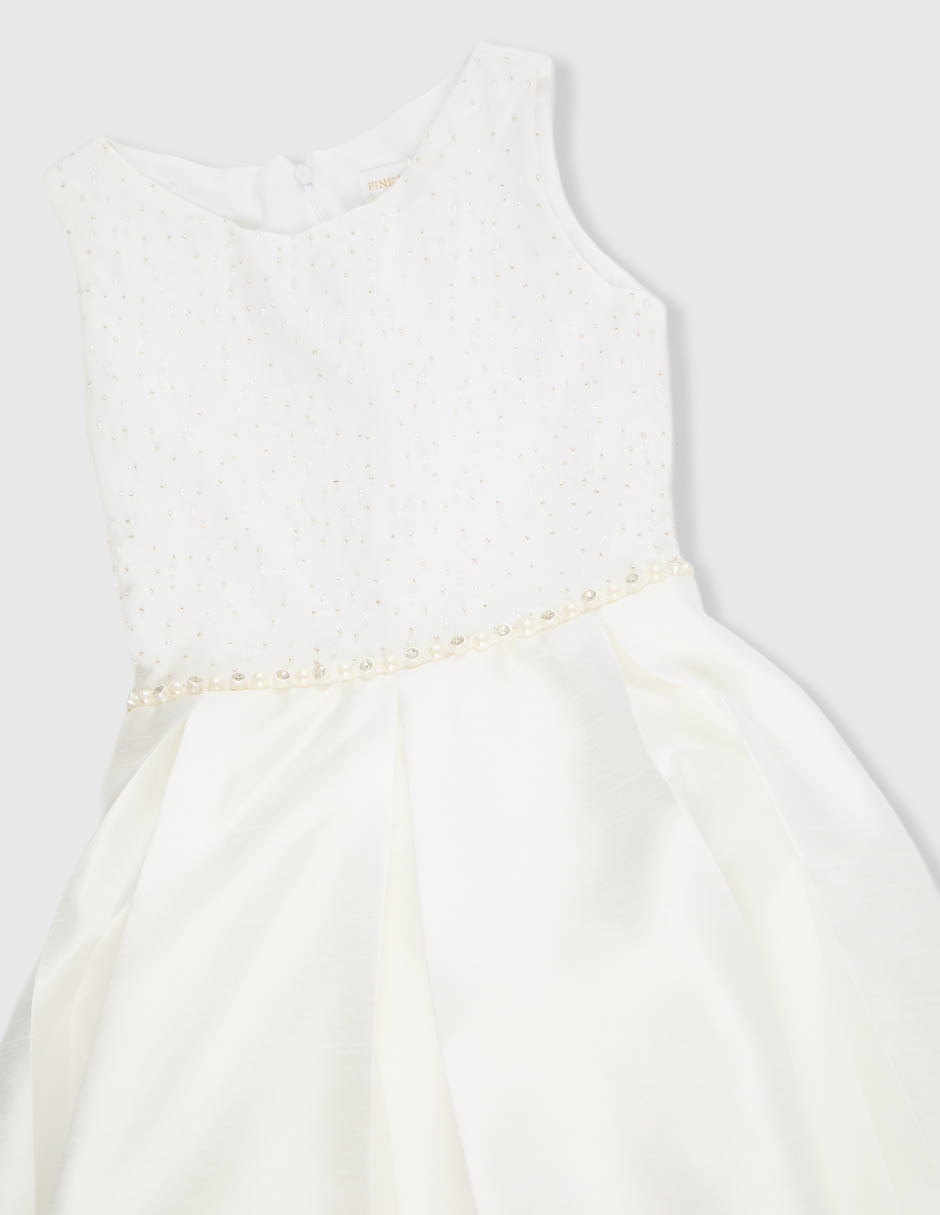 Vestido pink & violet manga regular infantil niña