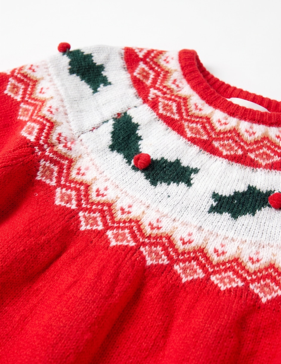 Suéter navideño para niña 6