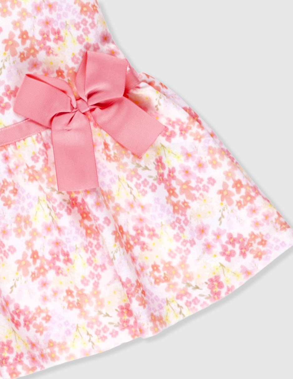 Vestido fiorella manga volantes para niña