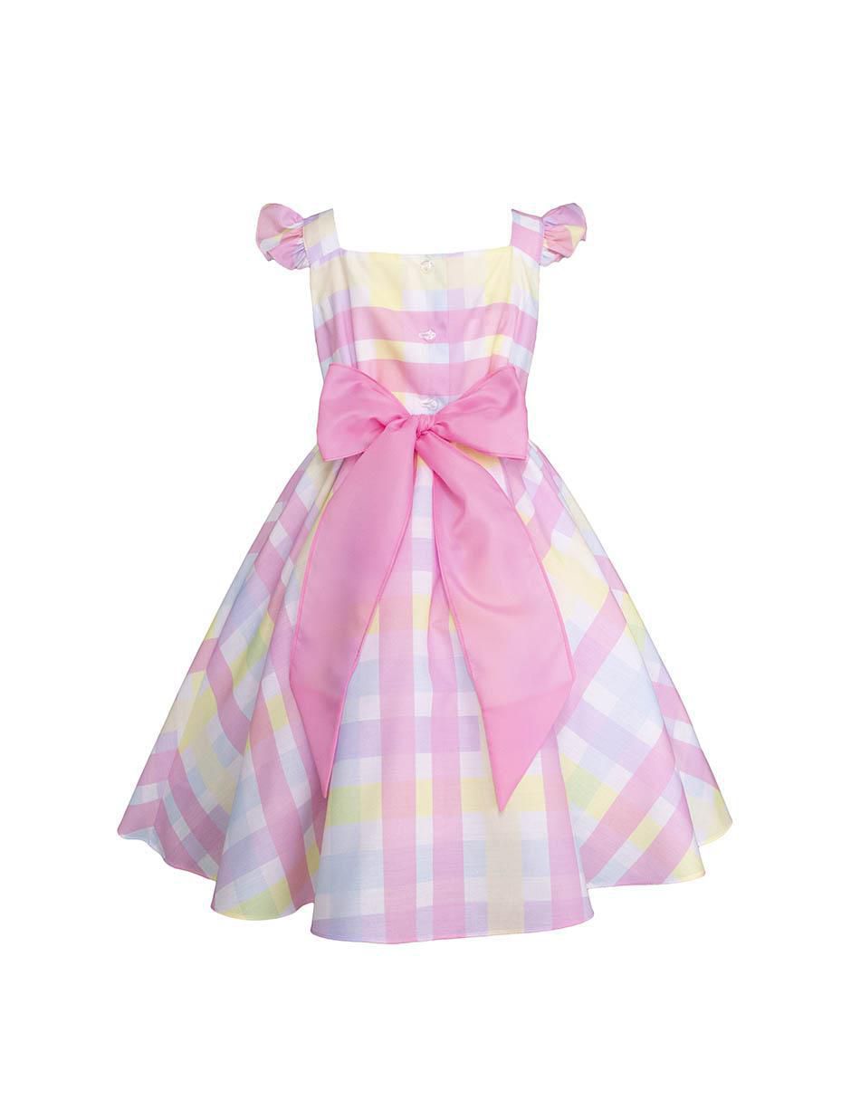 Vestido manga mariposa para niña