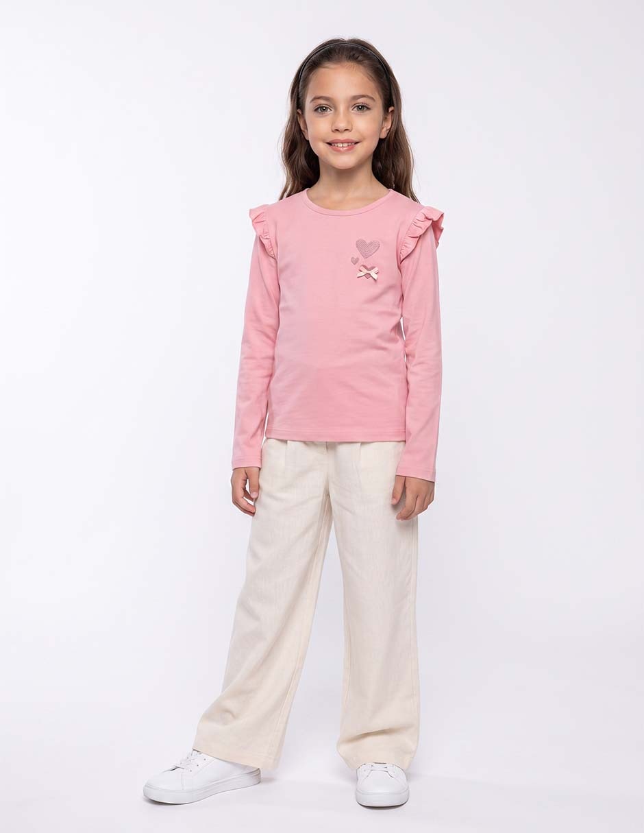 Playera manga larga para niña 1