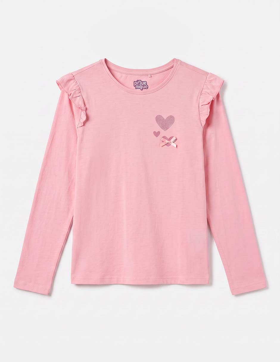 Playera manga larga para niña 2