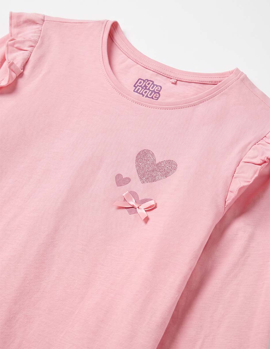 Playera manga larga para niña 4