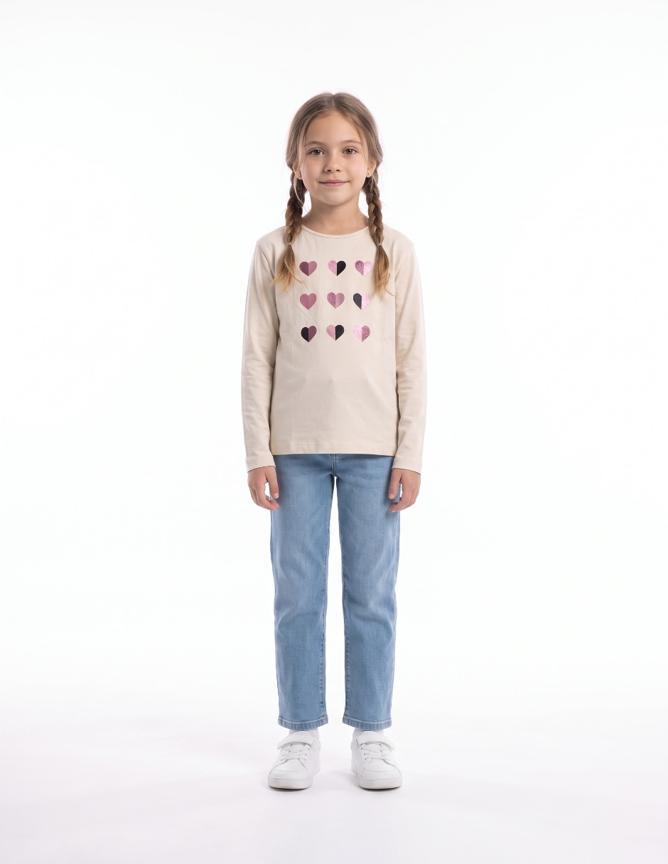Playera manga larga para niña 3