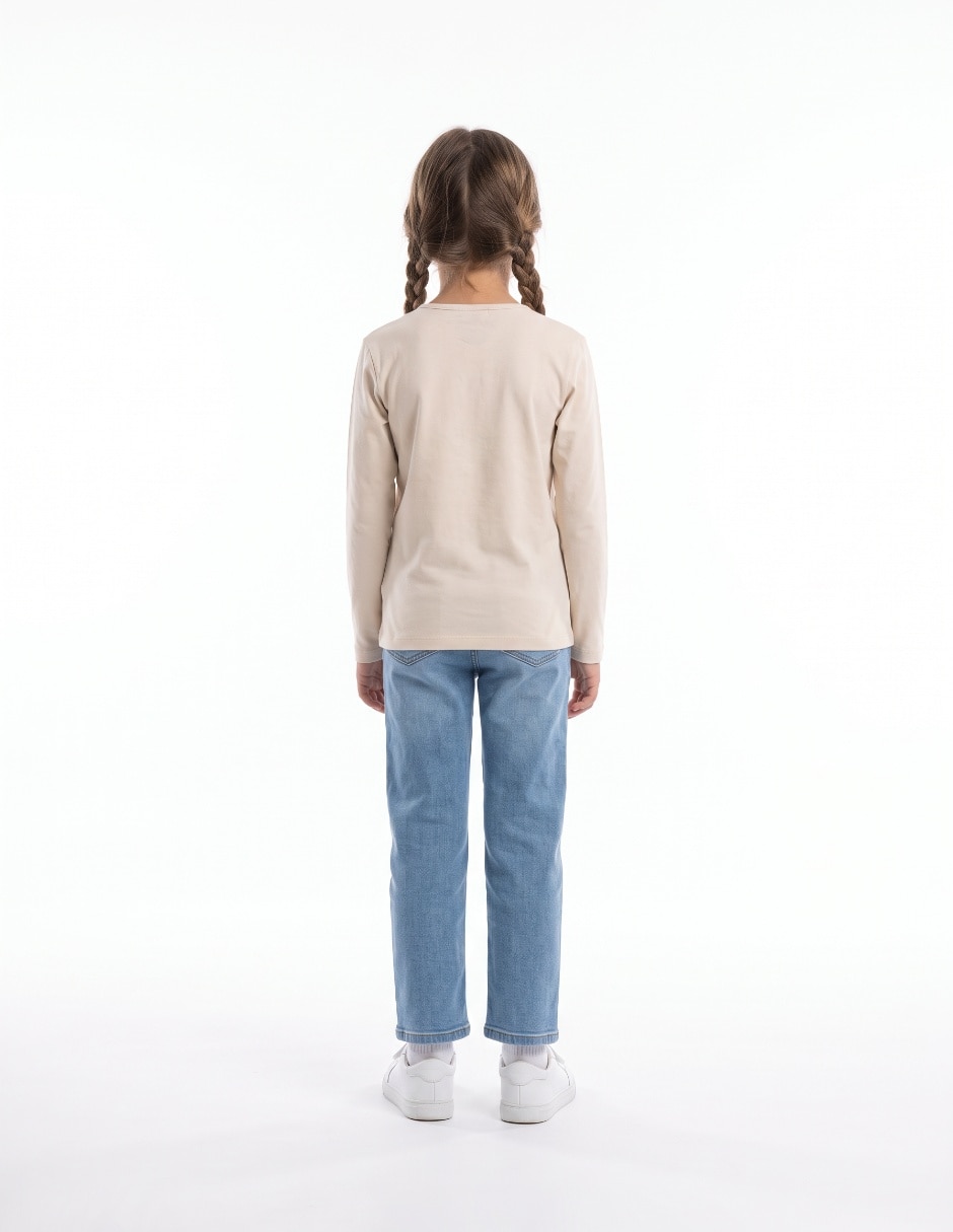 Playera manga larga para niña 4