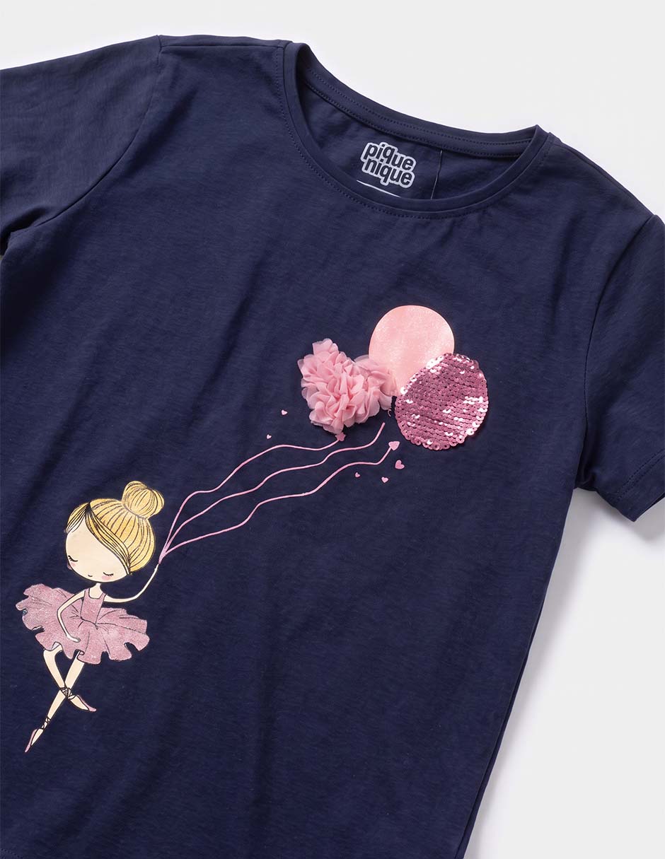 Playera manga corta para niña 4