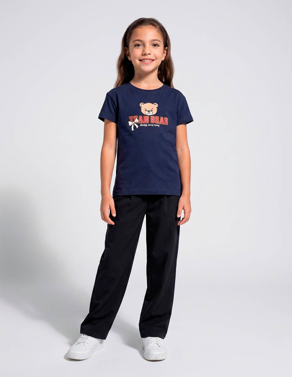 Playera manga corta para niña Playera manga corta para niña