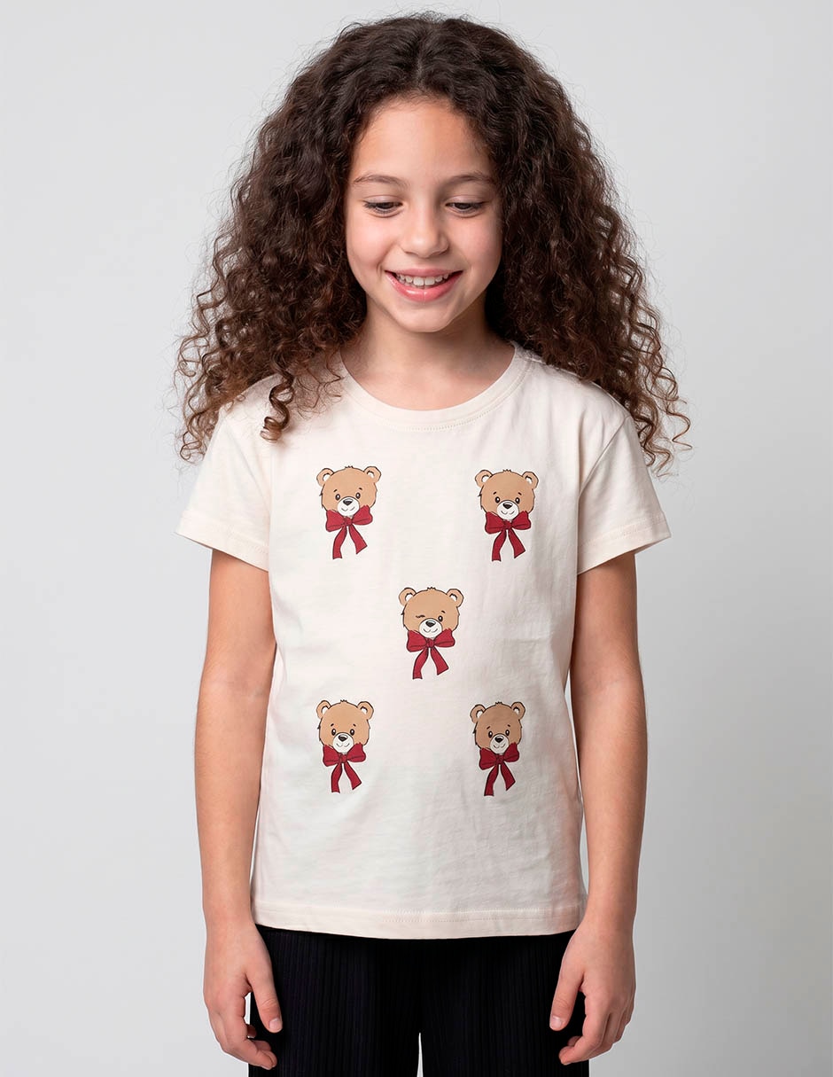 Playera manga corta para niña Playera manga corta para niña