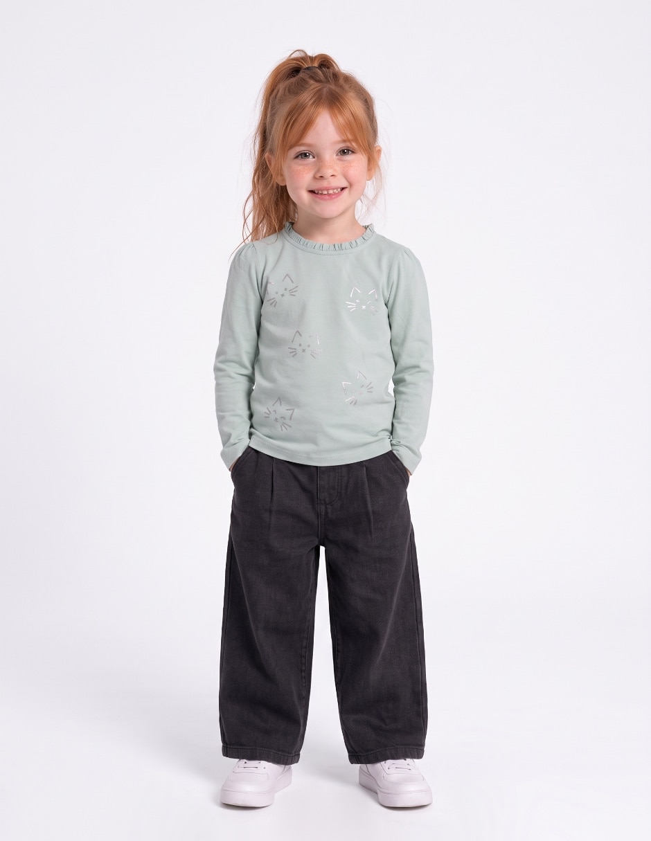 Playera manga larga para niña 1