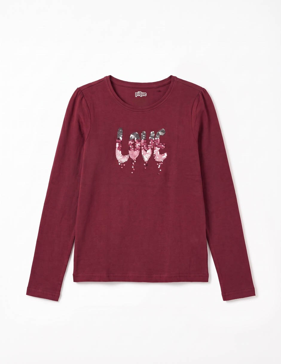 Playera manga larga para niña 3
