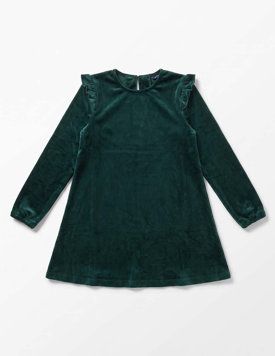 Vestido manga larga para niña